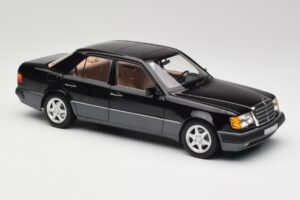 Mercedes 500E W124 Must Piiratud Väljaanne Norev 1:18 183949 Metall - pilt 6/12