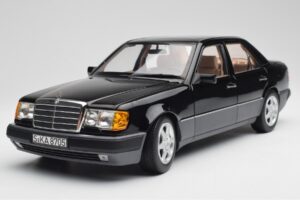 Mercedes 500E W124 Must Piiratud Väljaanne Norev 1:18 183949 Metall - pilt 9/12