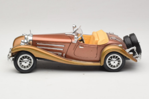 Mercedes 500K Roadster Vask Metallic Bburago 1:18 3020-P1 Metall - pilt 4/8
