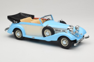 Mercedes 540K Kabriolett Sinine Valge Cult Models 1:18 CML184-2 Metall - pilt 4/6