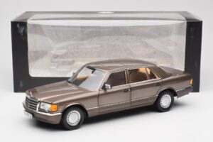 Mercedes 560 SEL W126 Impala Pruun Diileri Väljaanne Norev 1:18 B66040646 Metall - pilt 8/8