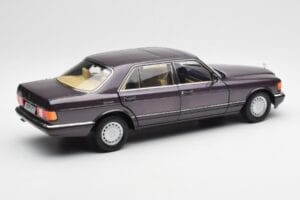 Mercedes 560 SEL W126 Lilla Metallic Norev 1:18 183544 Metall - pilt 3/8