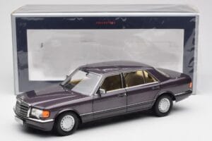 Mercedes 560 SEL W126 Lilla Metallic Norev 1:18 183544 Metall - pilt 8/8