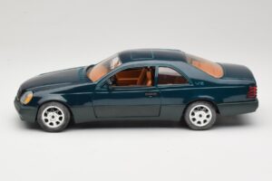 Mercedes 600 SEC C140 Roheline Majorette 1:18 4418 Metall - pilt 4/8