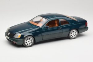 Mercedes 600 SEC C140 Roheline Majorette 1:18 4418 Metall