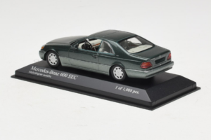 Mercedes 600 SEC W140 Roheline Metallik Minichamps 1:43 430032604 Metall - pilt 3/4