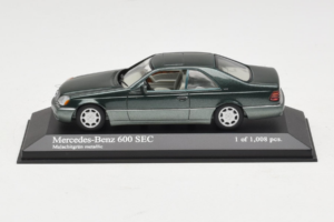 Mercedes 600 SEC W140 Roheline Metallik Minichamps 1:43 430032604 Metall