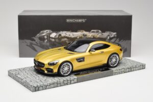 Mercedes Brabus AMG GT S C190 600 Desert Kuldne Minichamps 1:18 107032522 Metall - pilt 6/6