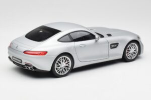 Mercedes AMG GT S C190 Designo Iridium Hõbedane Magno Norev 1:18 B66960485 Metall - pilt 3/8