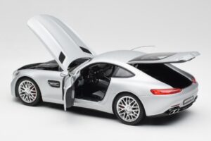 Mercedes AMG GT S C190 Designo Iridium Hõbedane Magno Norev 1:18 B66960485 Metall - pilt 5/8
