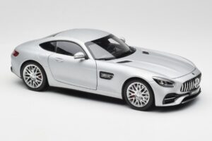 Mercedes AMG GT S C190 Designo Iridium Hõbedane Magno Norev 1:18 B66960485 Metall - pilt 6/8