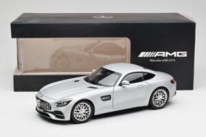 Mercedes AMG GT S C190 Designo Iridium Hõbedane Magno Norev 1:18 B66960485 Metall - pilt 8/8