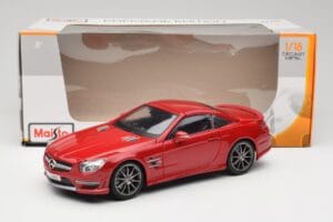 Mercedes AMG SL 63 R231 Punane Maisto 1:18 36199 Metall - pilt 8/8