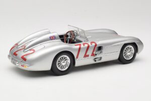 Mercedes 300 SLR W196S #722 S. Moss / D. Jenkinson Mille Miglia Winner 1955 Maisto 1:18 536887 Metall - pilt 3/8