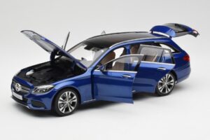 Mercedes C-Class S205 T-Modell Brilliant Sinine Metallik Norev 1:18 B66960257 Metall - pilt 2/8