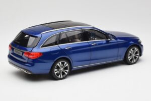 Mercedes C-Class S205 T-Modell Brilliant Sinine Metallik Norev 1:18 B66960257 Metall - pilt 3/8