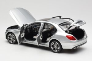 Mercedes C-Class W205 Iridium Hõbedane Metallik Norev 1:18 B66960253 Metall - pilt 5/8