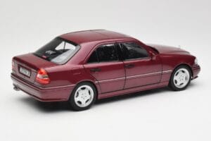 Mercedes AMG C36 W202 Almandine Punane Norev 1:18 B66040706 Metall - pilt 3/8