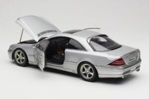 Mercedes CL500 C215 Lorinser Silver Metallic AUTOart 1:18 70121 Metall - pilt 5/8
