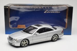 Mercedes CL500 C215 Lorinser Silver Metallic AUTOart 1:18 70121 Metall - pilt 8/8