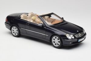 Mercedes CLK 500 W209 Kabriolett Tumesinine Metallik Kyosho 1:18 B66962174 Metall - pilt 7/9