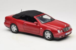 Mercedes CLK A208 Kabriolett Punane Anson 1:18 30338 Metall - pilt 6/8