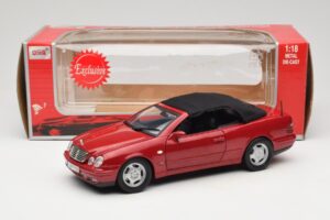 Mercedes CLK A208 Kabriolett Punane Anson 1:18 30338 Metall - pilt 8/8