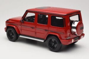 Mercedes G 500 W463 Punane Minichamps 1:18 110037101 Metall - pilt 7/8