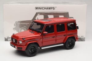 Mercedes G 500 W463 Punane Minichamps 1:18 110037101 Metall - pilt 8/8