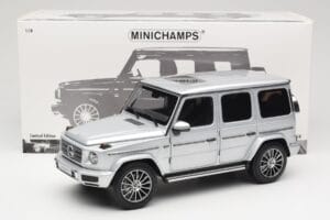 Mercedes G-Class G 500 W463A Iridium Silver Metallic Minichamps 1:18 113037112 Metall - pilt 8/8