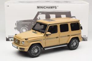 Mercedes G-Class G 500 W463A Solarbeam Yellow Metallic Minichamps 1:18 113037108 Metall - pilt 8/8