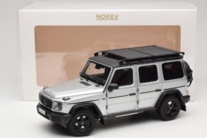 Mercedes G-Class W463 Iridium Silver Norev 1:18 183030 Metall - pilt 8/8