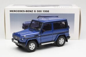 Mercedes G500 W463 SWB Sinine AUTOart 1:18 76114 Metall - pilt 8/8