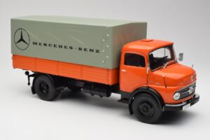 Mercedes L911 Oranž Schuco 1:18 450044700 Metall - pilt 6/8