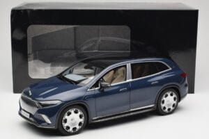 Mercedes Maybach EQS 680 V297 Tumedsinine NZG 1:18 B66960593 Metall - pilt 8/8