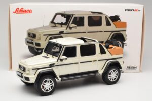 Mercedes Maybach G650 Landaulet W463 Valge Schuco 1:18 450017800 Metall - pilt 6/6