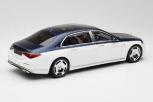 Mercedes Maybach S-Class Z223 Nautical Blue Diamond White Almost Real 1:18 820126 Metall - pilt 3/8