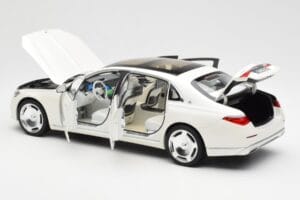 Mercedes Maybach S680 4Matic X223 Diamond Valge Norev 1:18 183918 Metall - pilt 5/8