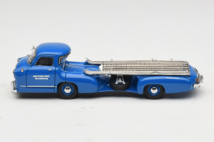 Mercedes Renntransporter Blue Wonder CMC 1:43 M-036K Metall - pilt 4/8