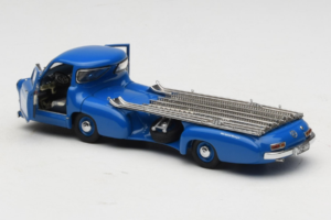 Mercedes Renntransporter Blue Wonder CMC 1:43 M-036K Metall - pilt 5/8