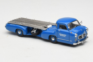 Mercedes Renntransporter Blue Wonder CMC 1:43 M-036K Metall - pilt 6/8