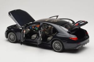 Mercedes S-Class W223 AMG Line Anthracite Blue Norev 1:18 183800 Metall - pilt 5/8