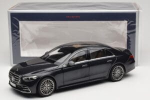 Mercedes S-Class W223 AMG Line Anthracite Blue Norev 1:18 183800 Metall - pilt 8/8