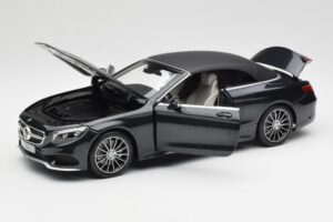 Mercedes S-Class Kabriolett A217 Magnetite Must Metallik Norev 1:18 B66960354 Metall - pilt 2/8