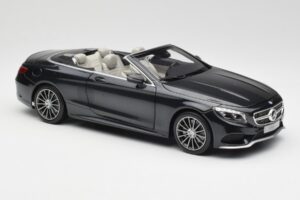 Mercedes S-Class Kabriolett A217 Magnetite Must Metallik Norev 1:18 B66960354 Metall - pilt 6/8