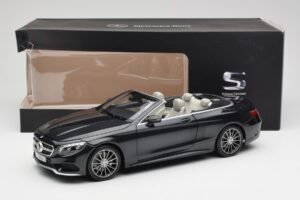 Mercedes S-Class Kabriolett A217 Magnetite Must Metallik Norev 1:18 B66960354 Metall - pilt 8/8