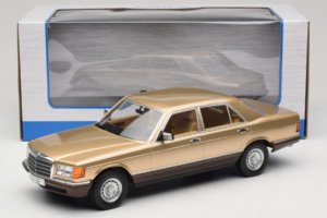 Mercedes S-Class W126 Metallic Beige MCG 1:18 MCG18548 Metall - pilt 6/6