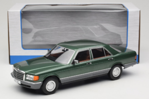 Mercedes S-Class W126 Metallic Green MCG 1:18 MCG18549 Metall - pilt 6/6