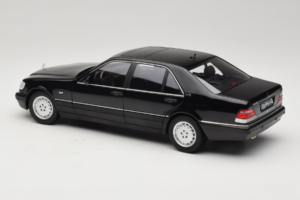 Mercedes S-Class W140 S600 Obsidian Black Metallic Norev 1:18 183045 Metall - pilt 7/8