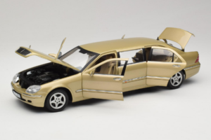 Mercedes S-Class W220 Pullman Gold Metallic Sun Star 1:18 4113 Metall - pilt 2/8